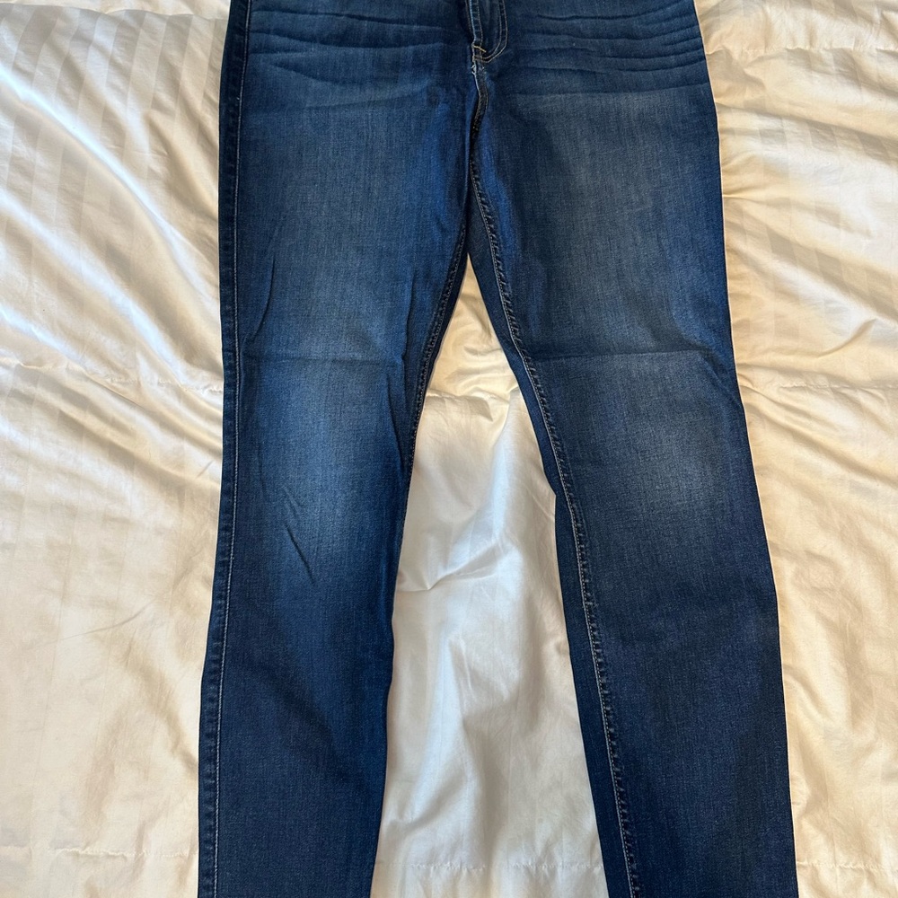 7 For All Mankind Dark Blue Skinny Jeans Genevieve